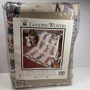New Goodwin Weavers Blessings Of Angels Afghan 48 X 67 Christmas - Bild 1 von 12