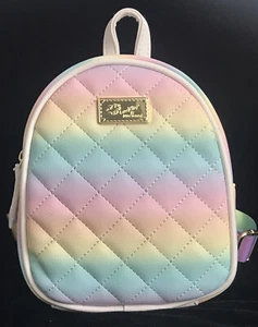 💋Luv Betsey By Betsey Johnson Quilted Mini Backpack Bag 8”H x 6”W x 3”D NWOT - Picture 1 of 7