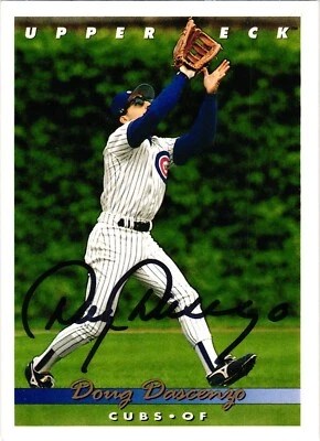 Doug Dascenzo Signed 1993 Upper Deck MLB Baseball Card Cubs #64 AUTO - Image 1 of 2