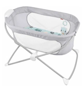 Fisher Price Soothing View Vibe Bassinet Cool Cactus Portable Baby Cradle (NEW) - Picture 1 of 12