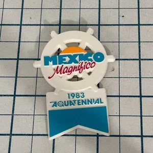 Mexico 1983 Aquatennial Magnifico Vintage Pinback Button - Picture 1 of 2