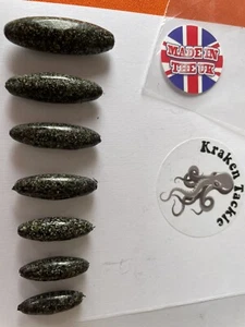 INLINE CARP LEADS CAMMO GREEN DARK 30g LAKE FISHING FREE LINE CARP FISHING FLOAT - Picture 1 of 4