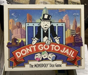 The Monopoly DON'T GO TO JAIL DICE GAME - 1991 - PREOWNED - COMPLETE - Picture 1 of 4