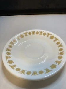 VINTAGE Corning Ware Corelle SCHMETTERLING GOLD UNTERTASSEN ERSATZ 2er Set - Bild 1 von 4