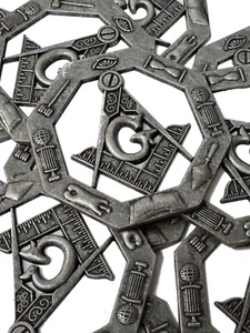 Freimaurer Auto Emblem FREEMASON 3" METALL CE100 - Bild 1 von 2