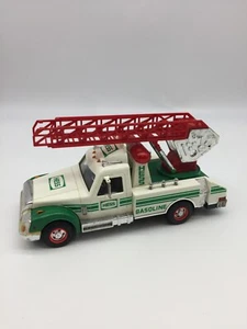 Vintage Hess 1994 Gasoline Toy Rescue Ladder Truck White Green Red - Picture 1 of 11
