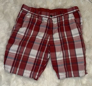 Vintage Faded Glory Red Plaid Shorts Men's 40 Old School Money Summer - Imagen 1 de 7