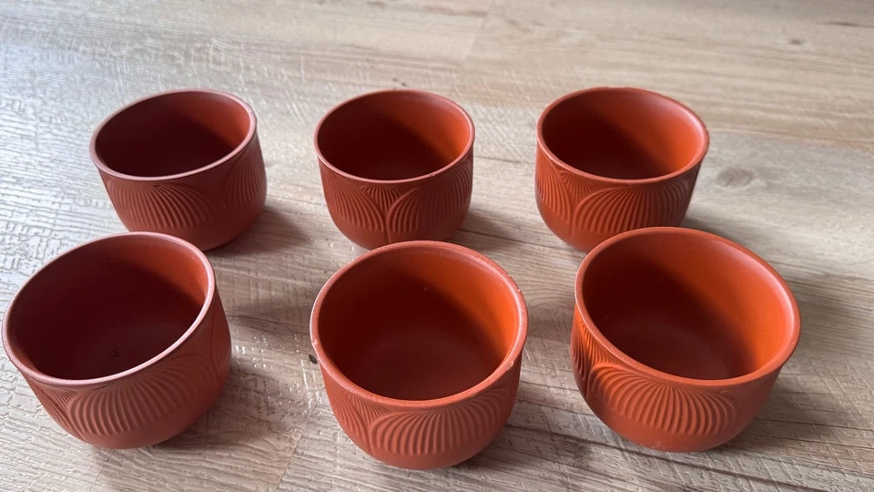 Schönes Keramik Set mit 6 Bechern II guter Zustand II LARP, Mittelalter - Bild 1 von 2