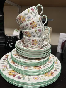 Minton Haddon Hall Bone China Dinner 5 Pieces Set For 4 - Picture 1 of 19