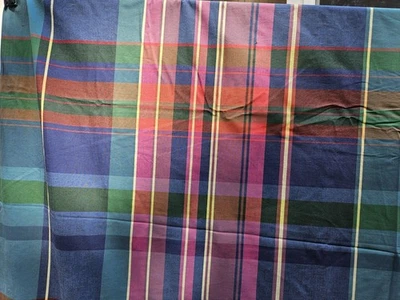 Vintage Ralph Lauren TWIN Duvet Cover 66" x 82" madras plaid CUSTOM? rare & OOAK - Image 1 of 4