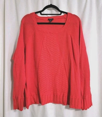 Suéter Torrid 3 Rojo Tejido Top Cottagecore Boho Country Vacaciones Navidad Foto 1 de 4