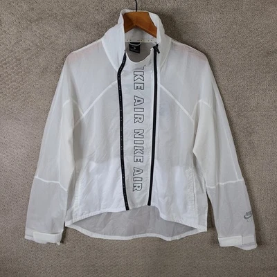 Chaqueta de Correr Nike Repel para Mujer L Blanca Negra Ligera Cremallera Completa CJ1874 100 Foto 1 de 4