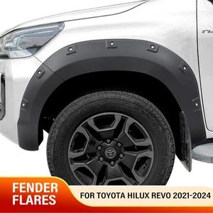 🚀🚀Kotflügelverbreiterung Zubehör für Toyota Hilux (2021-2025) Schwarz aus ABS - Bild 1 von 9