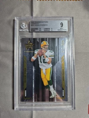 2005 Leaf Rookies And Stars Longevity Aaron Rodgers 217/599 - Image 1 of 4