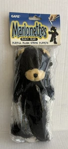 Marioneta de felpa vintage Ganz Marionette de oso negro  - Imagen 1 de 6