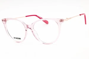 MOSCHINO LOVE MOL618 TN 35J Eyeglasses Transparent Pink Frame 51mm - Picture 1 of 4