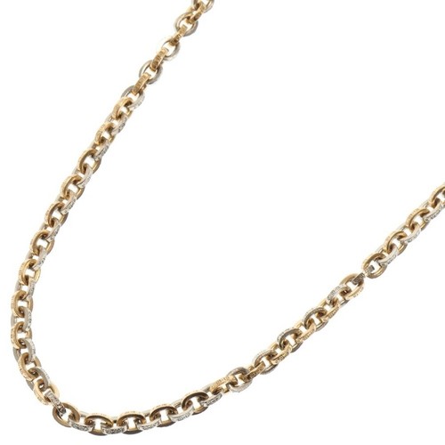 CHROME HEARTS Collana CUORI CROMATI 18k 22k CATENA CARTA MAGLIE ALTRNTG oro 3h bianco usata 37e5