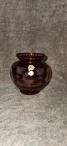 Vintage Czech Red Glass - Picture 1 of 3