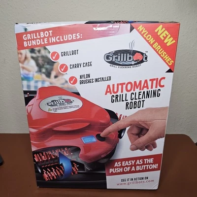NUEVO EN CAJA Robot de Limpieza de Parrilla Automático Red Grillbot Paquete Foto 1 de 4