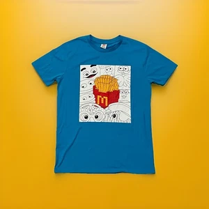 McDonald’s Collectors Edition Nano Block Fries Blue Medium Crew Shirt - Bild 1 von 4