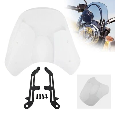 Windscreen Windshiel Wind Screen Fit for Triumph Bonneville 2001-2017 Clear - Image 1 of 4