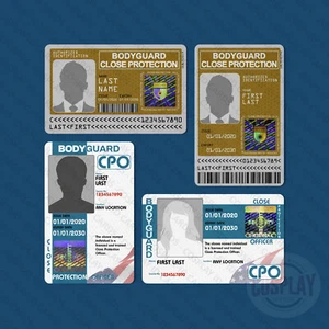 Private Bodyguard ID | Close Protection Officer | Personal Security ID Badge - Picture 1 of 5
