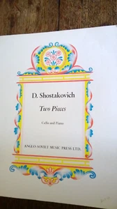 D. Shostikovich, Two Pieces from Ballet Suite No.2, cello & piano - Sheet Music - Picture 1 of 2