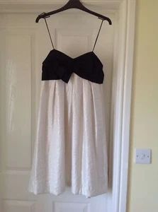 bnwt black and cream dress in sz 14 straps included - Picture 1 of 1