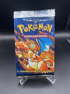 German Pokemon Base Set 1st Edition Booster Pack Charizard Cover-*UNWEIGHED*RARE