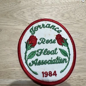 Torrance Rose Float Association 1984 Rose Parade Pasadena CA Souvenir Patch - Picture 1 of 8