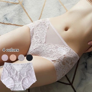 Women High Waist Briefs Knicker Tummy Control Underwear Lace Sexy Panties * - Picture 1 of 18