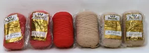 Phentex 6er Pack ROT Stricken Häkeln Garn Ruban aus 100% Polypropylen - Bild 1 von 3