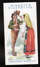 Vintage 1907 Greetings of ITALY Tobacco Card