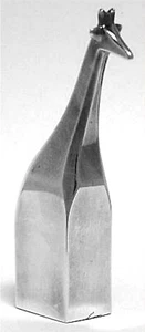 Dansk Silver Plate Giraffe Paperweight With Original Box & Cloth Pouch ~ #02169 - Picture 1 of 4