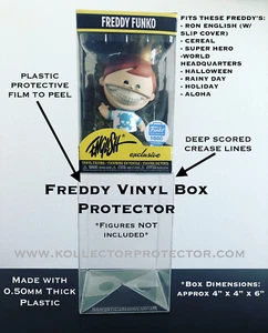 1 Box Protector 0.50mm Thick Fits RON ENGLISH FREDDY FUNKO VINYL Smaller Size - Picture 1 of 5