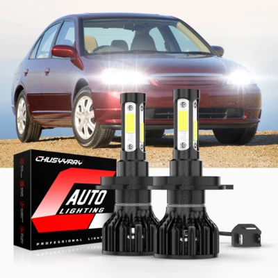 Kit de faros LED HONDA CIVIC 1992-2002-2003 H4 9003 bombilla alta/baja Foto 1 de 4