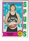 George Karl 1974-75 Topps NBA Basketball Trading Card # 257 Spurs A