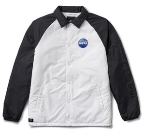 Vans NASA Torrey Space Voyager Padded MTE Torrey Jacket White Mens M Medium RARE - Picture 1 of 6