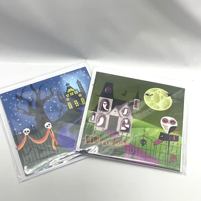 2 Happy Halloween Greeting Card 3D Pop Up Spooky Treasures w/Envelope - Image 1 of 4