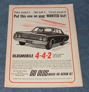 1964 Oldsmobile 4-4-2 F-85 Vintage Ad 442 "Put This One On Your WANTED List" - Picture 1 of 1