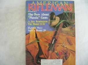 Vintage AMERICAN RIFLEMAN Magazine, SEPTEMBER 1987, Excellent Condition - Picture 1 of 4