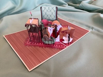 Tarjeta emergente 3D Cat Family Foto 1 de 4