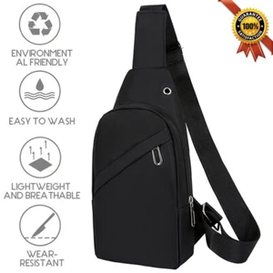 Herrentasche Brusttasche Crossbody Sling Bag Männer Schultertasche Umhängetasche - Bild 1 von 14