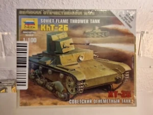 Zvezda Z6165 - 1/100 Soviet KHT-26 Flame Thrower Tank - Picture 1 of 2