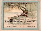 Portland OR Knapp Burrell Agricultural Implements Vehicles Fishing Canoe JPV4