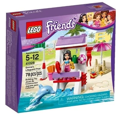 Lego Friends 41028 EMMA'S SALVAVIDAS POST Dolphin Beach Regalo de Navidad Regalo NISB Foto 1 de 4