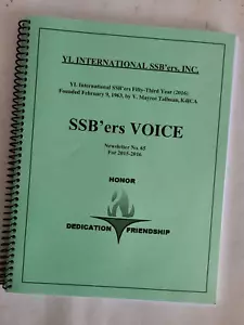 YL International SSB'ers VOICE 2015-2016 Short Wave HAM Radio Free Shipping - Foto 1 di 1
