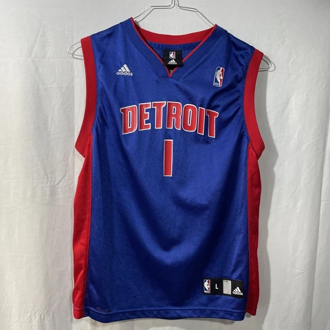 Detroit Pistons Chauncey Billups Jersey Youth Large 14-16 Adidas 2022 MI HOF Cover