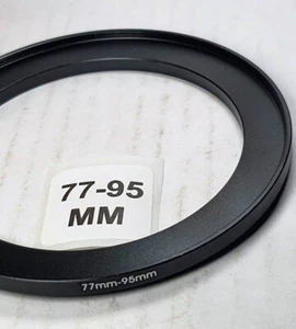 77-95mm Metal Step Up Lens Filter Converter Adapter Ring 77mm-95mm E77-E95 77-95 - Picture 1 of 5