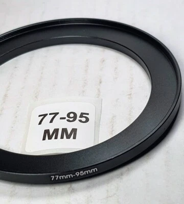 77-95mm Metal Step Up Lens Filter Converter Adapter Ring 77mm-95mm E77-E95 77-95 - Image 1 of 4